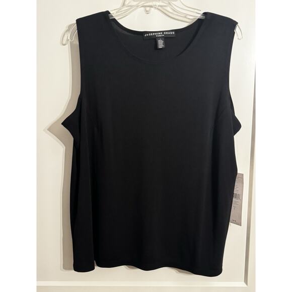 Josephine Chaus Sweaters - JOSEPHINE CHAUS True Black Sleeveless Shell Tank Women’s Top Sz 1 Capsule Office